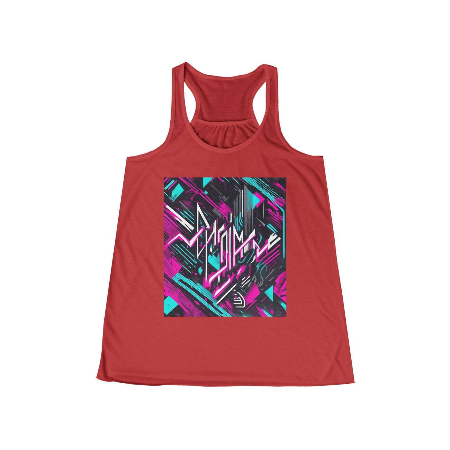 boostlete-recovery-progress-type-momentum-over-mood-diagonal-vector-0213 — Women's Flowy Racerback Tank (B+C 8800)