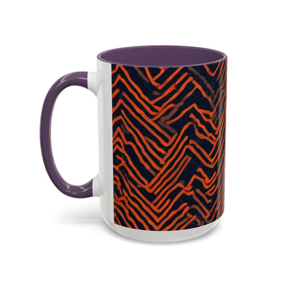 boostlete-field-day-pattern-ekg-modern-0087 — Accent Mug 11oz/15oz