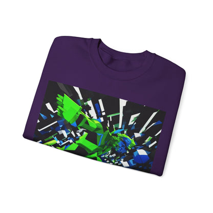 boostlete-pr-season-scene-sprinter-3d-geometric-0896 — Unisex Heavy Blend Crewneck (G18000)