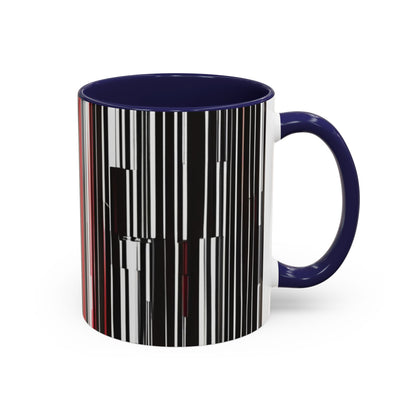 boostlete-am-crew-pattern-barcode-athletic-0911 — Accent Mug 11/15oz
