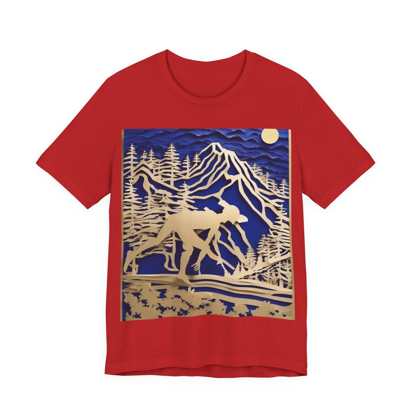 boostlete-recovery-progress-scene-trail-3d-paper-0176 — Unisex Jersey Short Sleeve (B+C 3001)