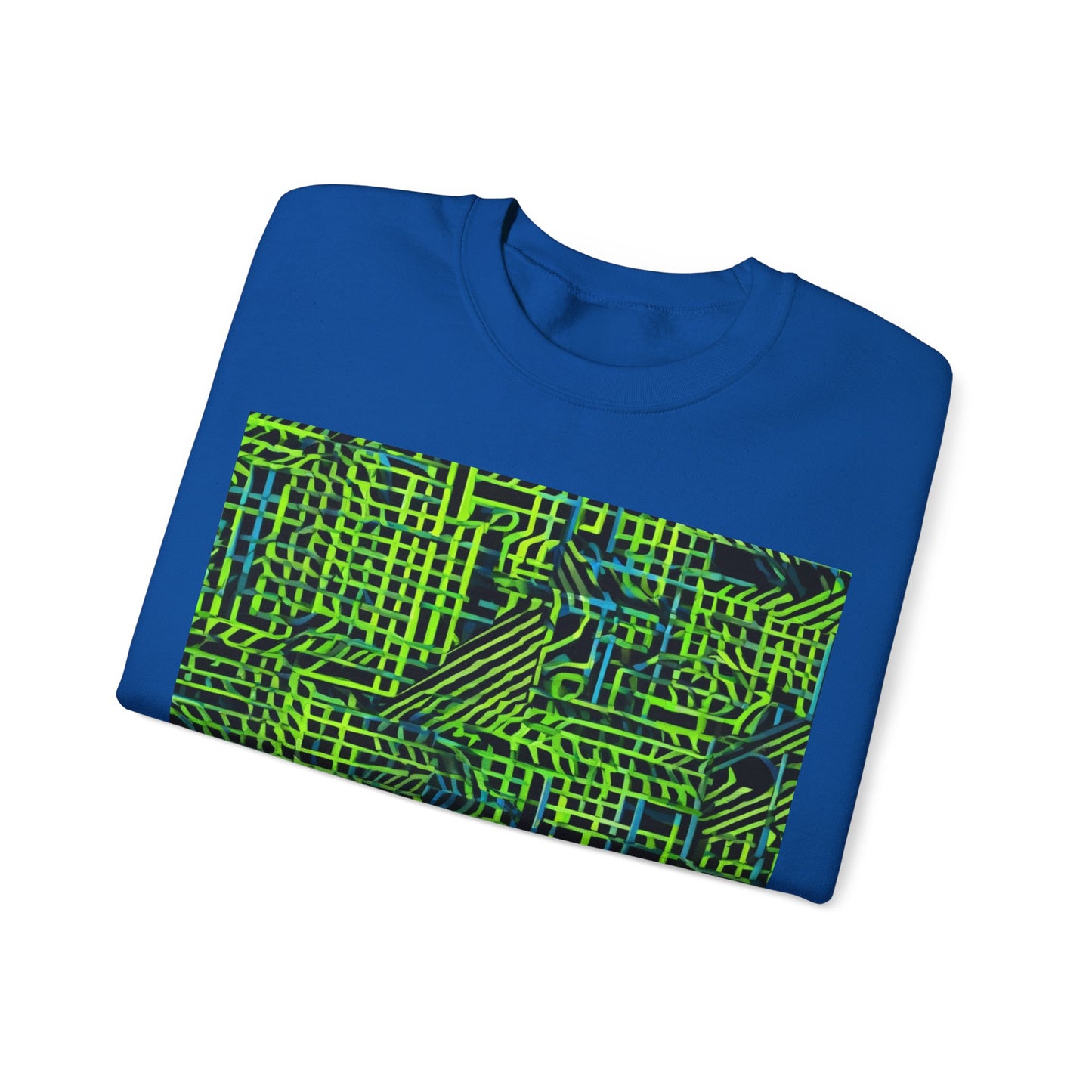 boostlete-quiet-power-pattern-stair-steps-industrial-0751 — Unisex Heavy Blend Crewneck (G18000)