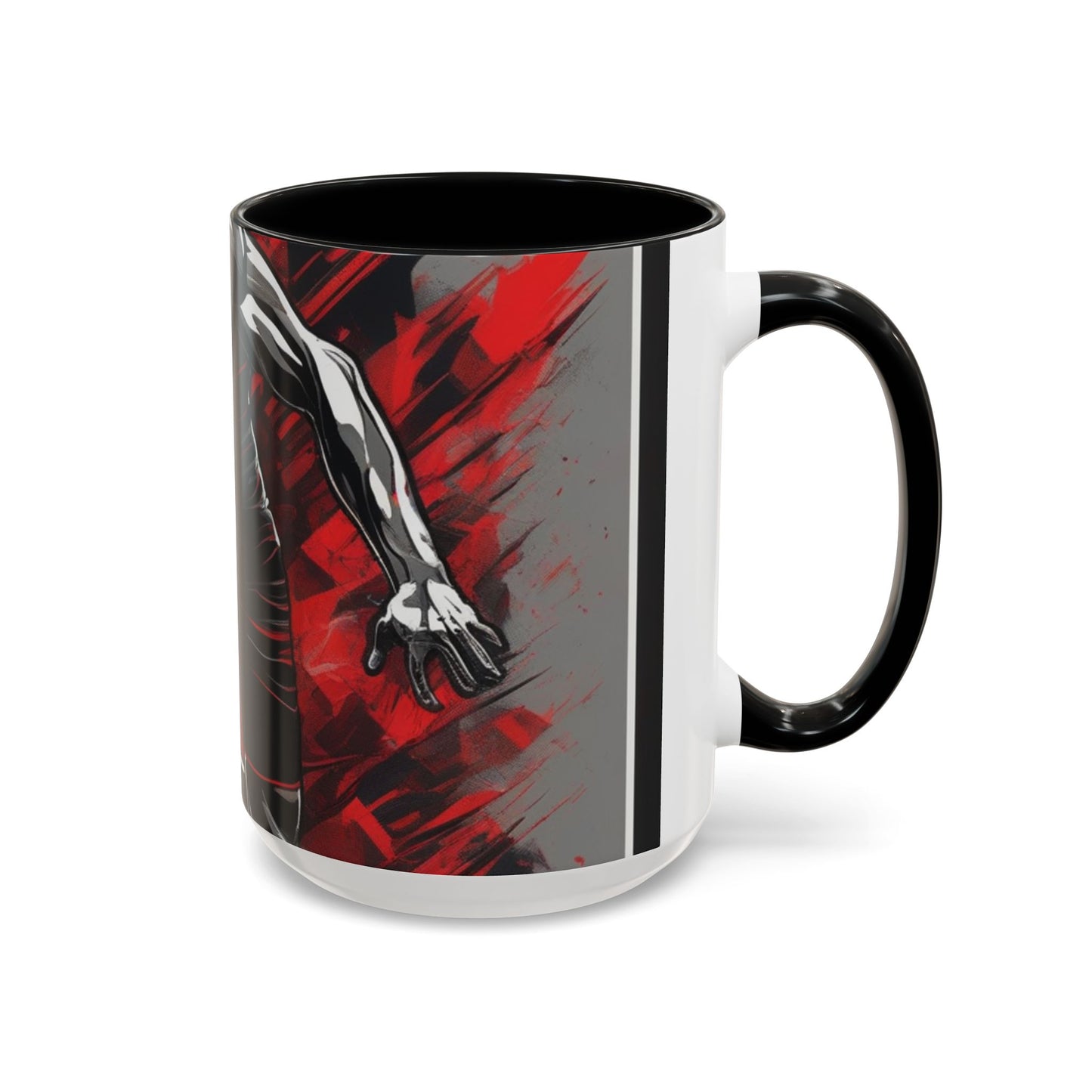boostlete-field-day-scene-sprinter-glitch-badge-0284 — Accent Mug 11oz/15oz