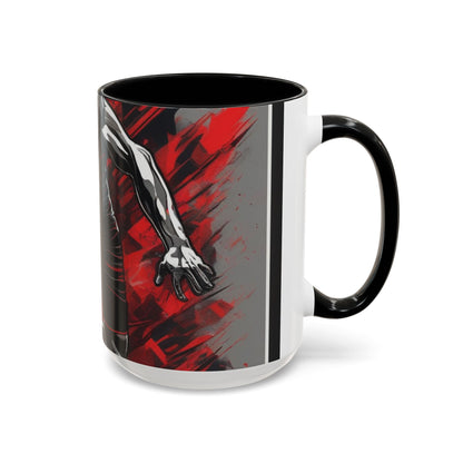 boostlete-field-day-scene-sprinter-glitch-badge-0284 — Accent Mug 11oz/15oz