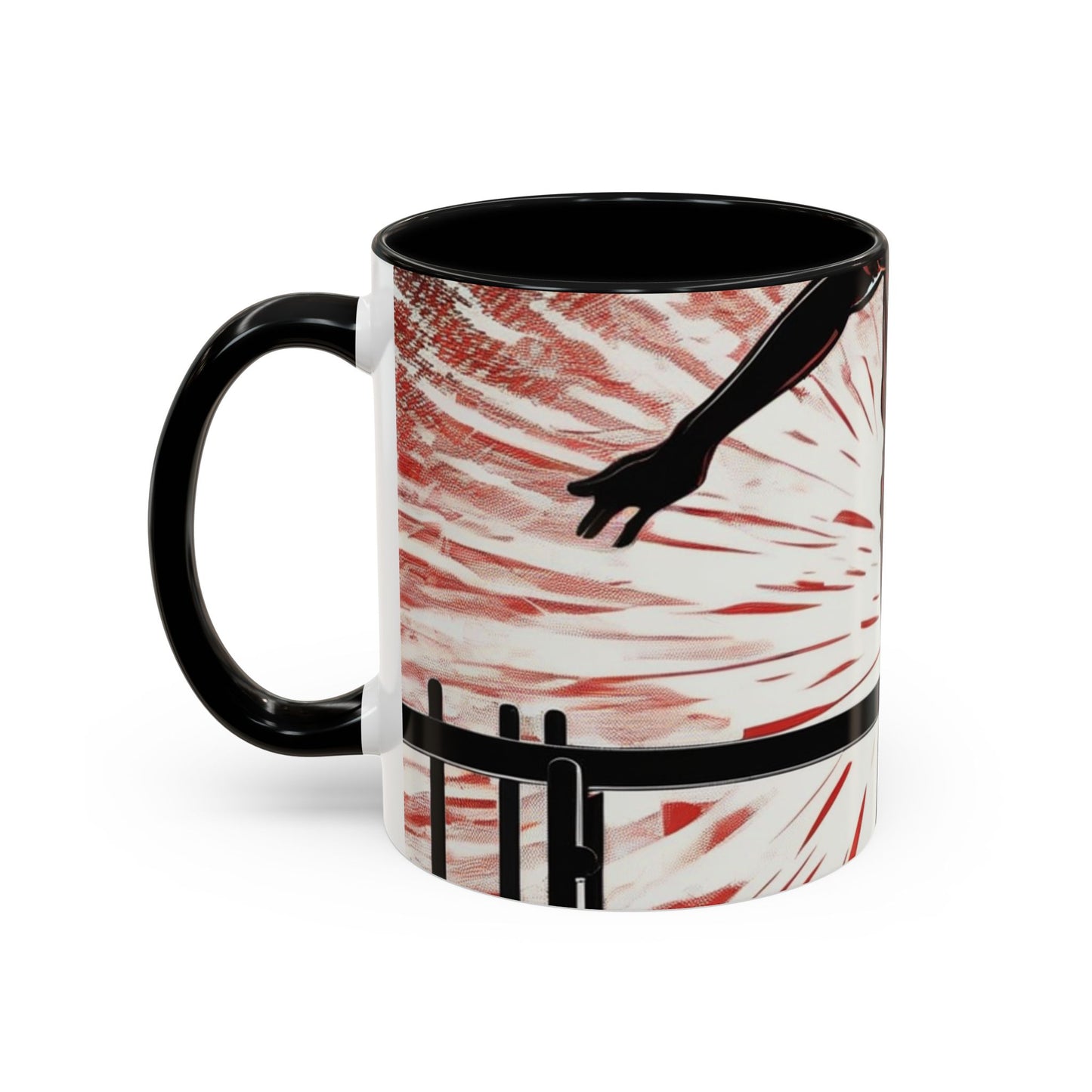 boostlete-recovery-progress-scene-hurdler-halftone-engraved-0212 — Accent Mug 11oz/15oz