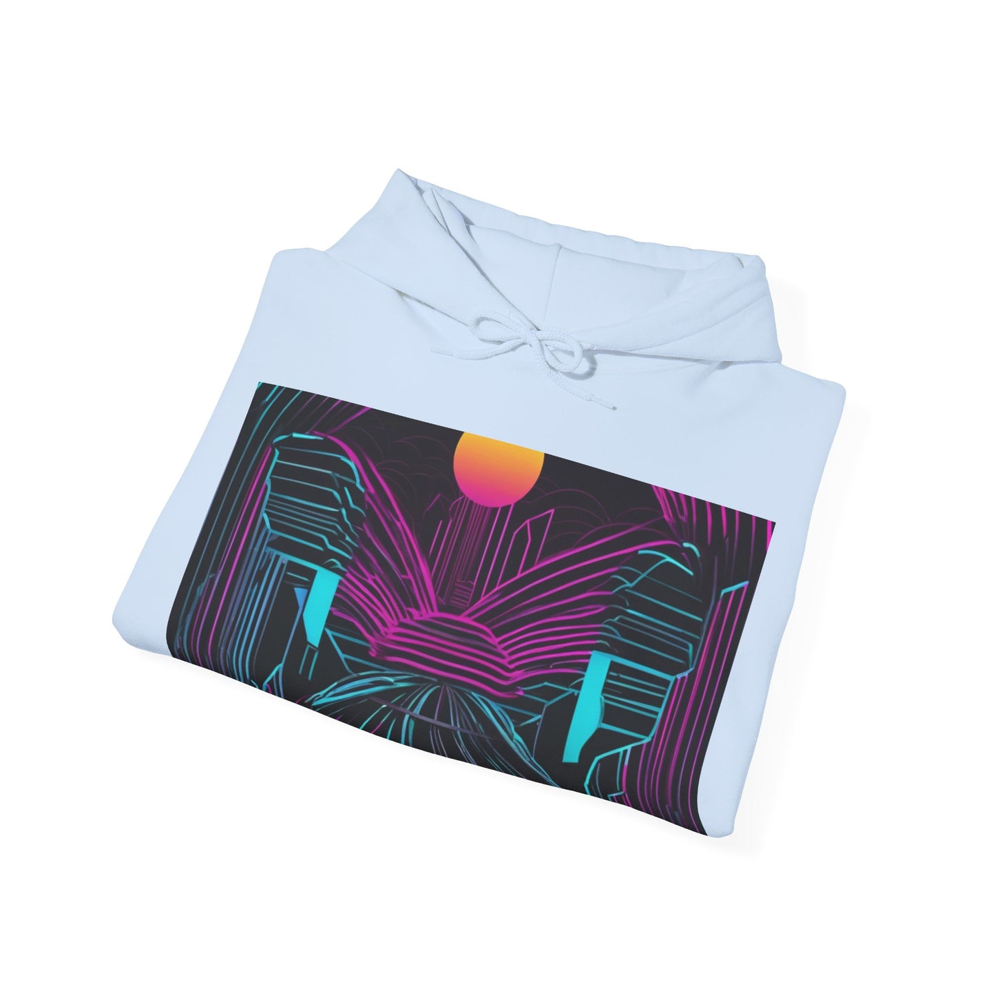 boostlete-rise-grind-icon-sunrise-motion-paper-0962 — Unisex Heavy Blend Hoodie (G18500)