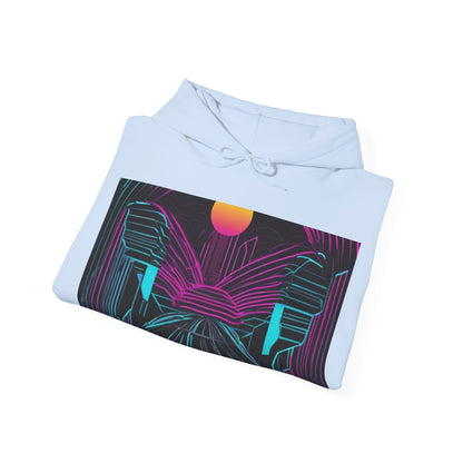 boostlete-rise-grind-icon-sunrise-motion-paper-0962 — Unisex Heavy Blend Hoodie (G18500)