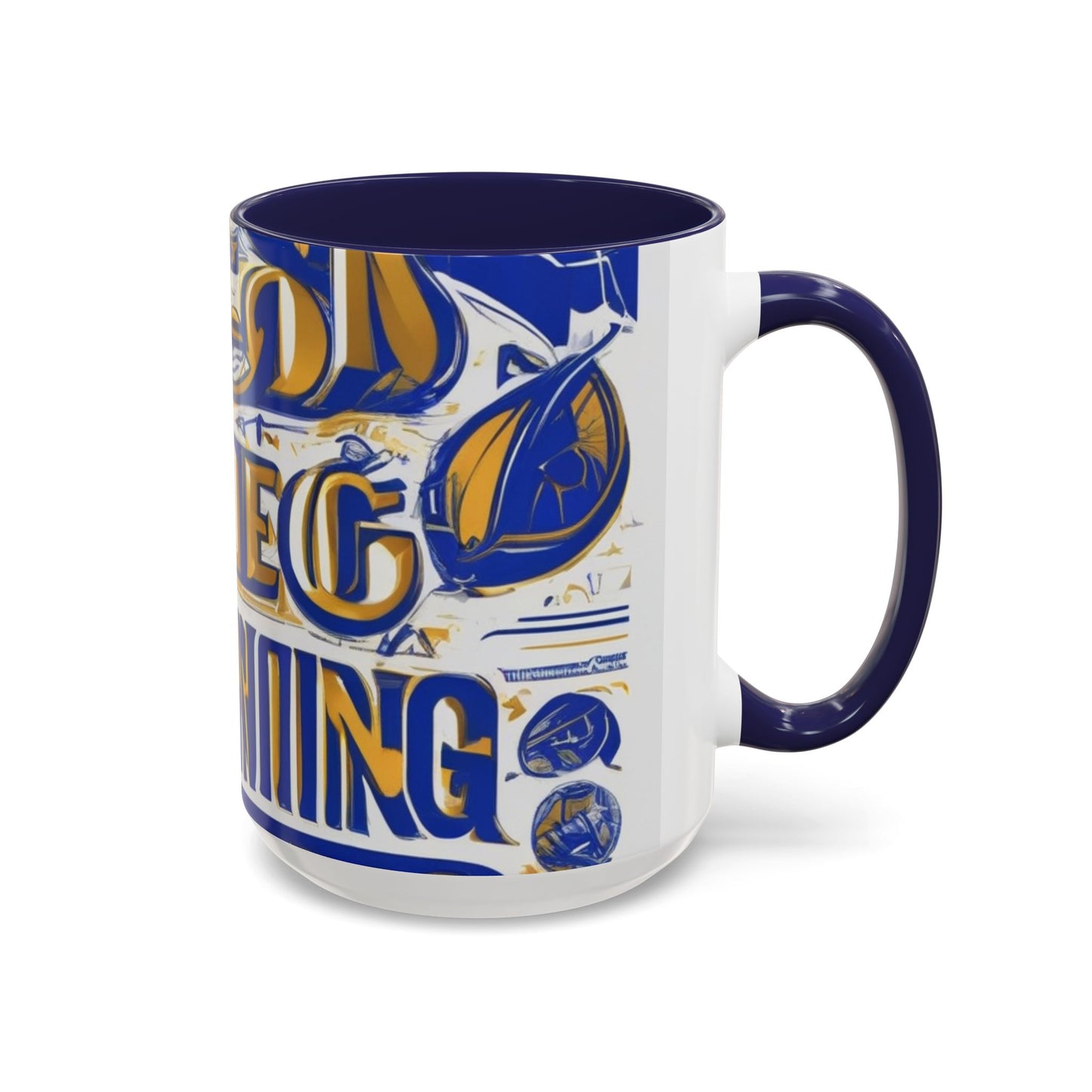 boostlete-am-crew-type-own-the-morning-outline-over-solid-vector-0429 — Accent Mug 11/15oz