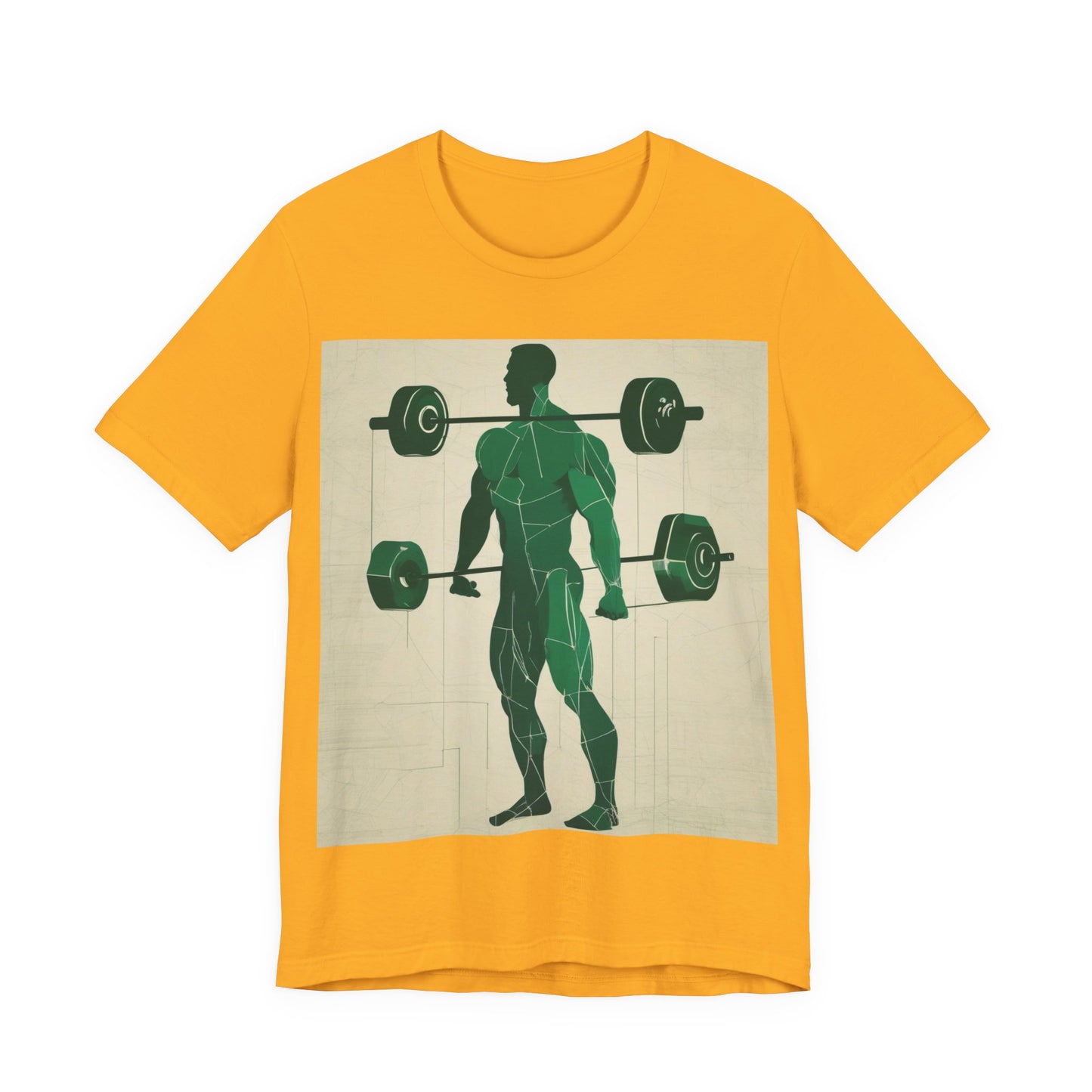 boostlete-boost-mode-scene-deadlift-glitch-blueprint-0044 — Unisex Jersey Short Sleeve (B+C 3001)