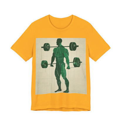 boostlete-boost-mode-scene-deadlift-glitch-blueprint-0044 — Unisex Jersey Short Sleeve (B+C 3001)