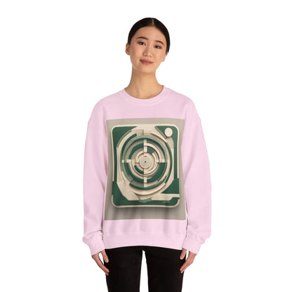 boostlete-mile-by-mile-icon-target-3d-modern-0306 — Unisex Heavy Blend Crewneck (G18000)