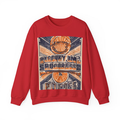 boostlete-boost-mode-type-recovery-progress-outline-over-solid-badge-0161 — Unisex Heavy Blend Crewneck Sweatshirt (Gildan)