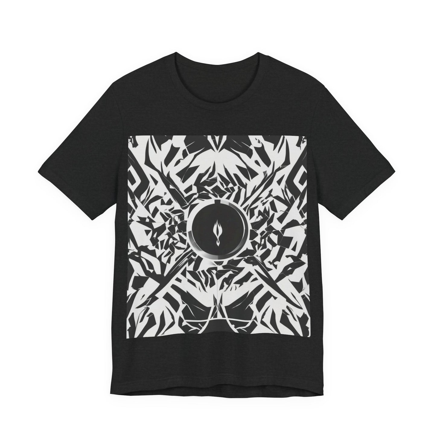 boostlete-am-crew-icon-flame-matte-geometric-0286 — Unisex Jersey Short Sleeve (B+C 3001)