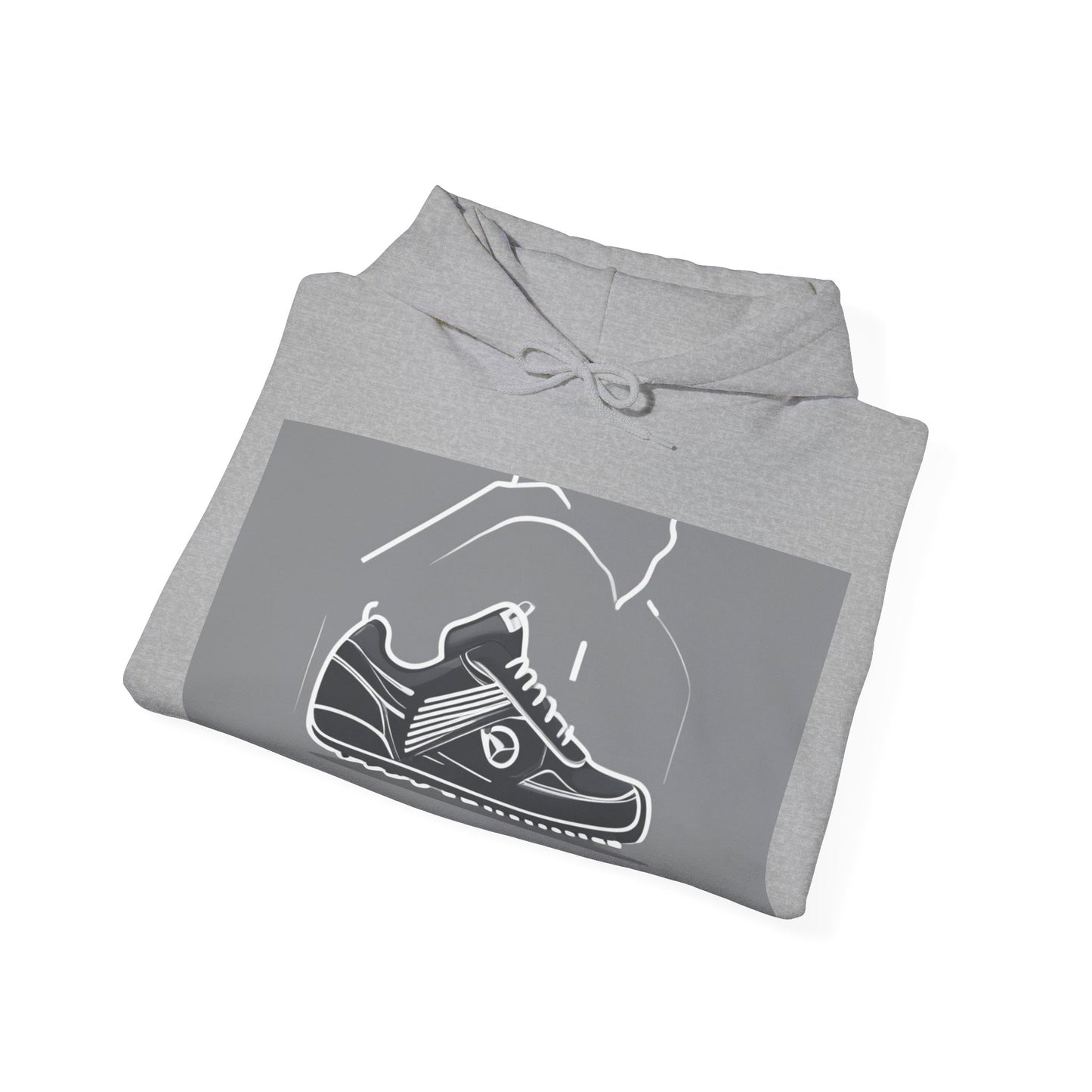 boostlete-boost-mode-icon-sneaker-offset-vector-0166 — Unisex Heavy Blend Hooded Sweatshirt (Gildan)