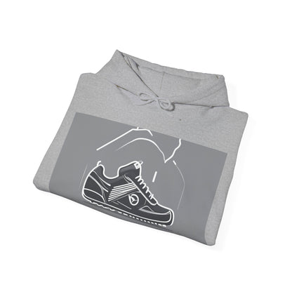boostlete-boost-mode-icon-sneaker-offset-vector-0166 — Unisex Heavy Blend Hooded Sweatshirt (Gildan)