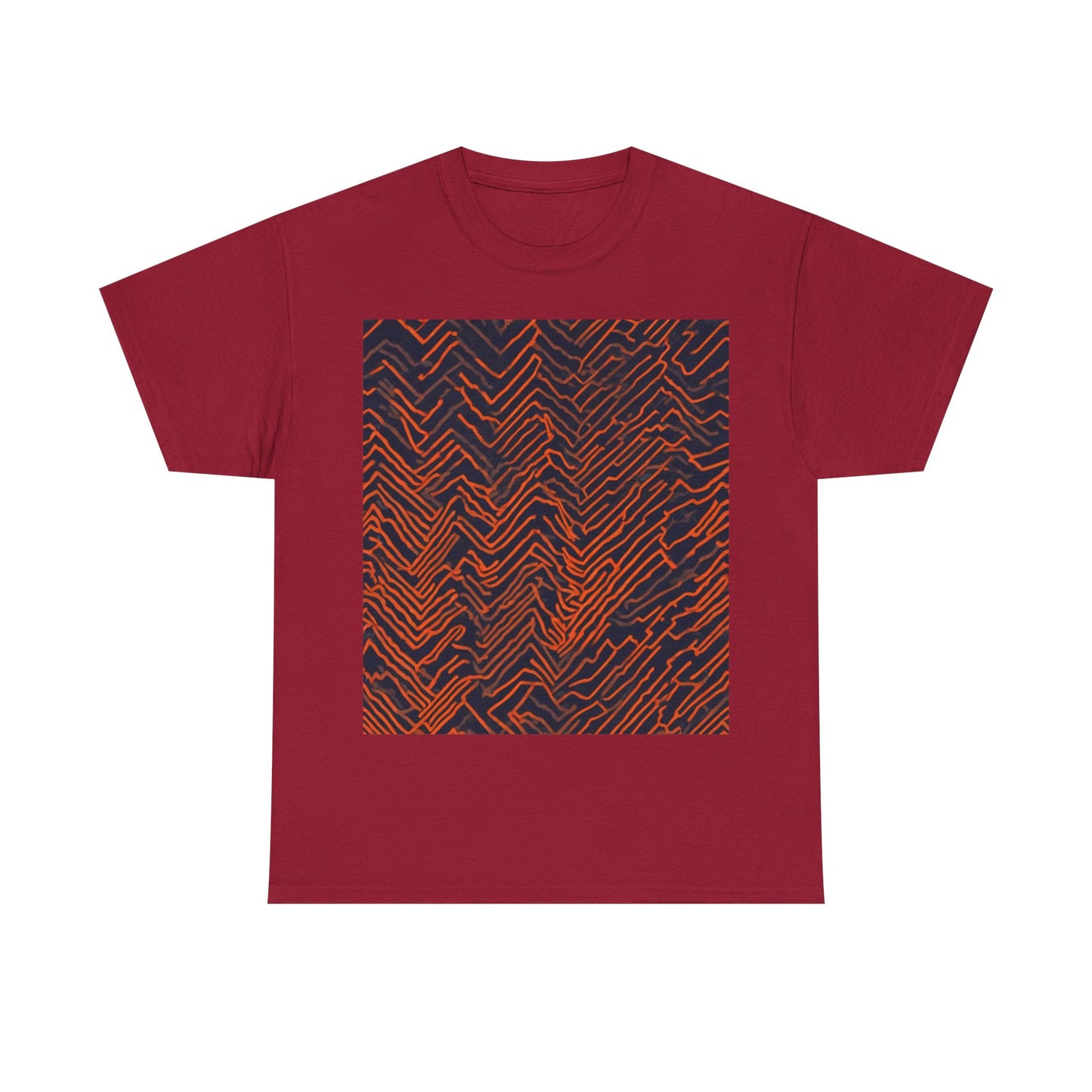 boostlete-field-day-pattern-ekg-modern-0087 — Unisex Heavy Cotton Tee (Gildan 5000)