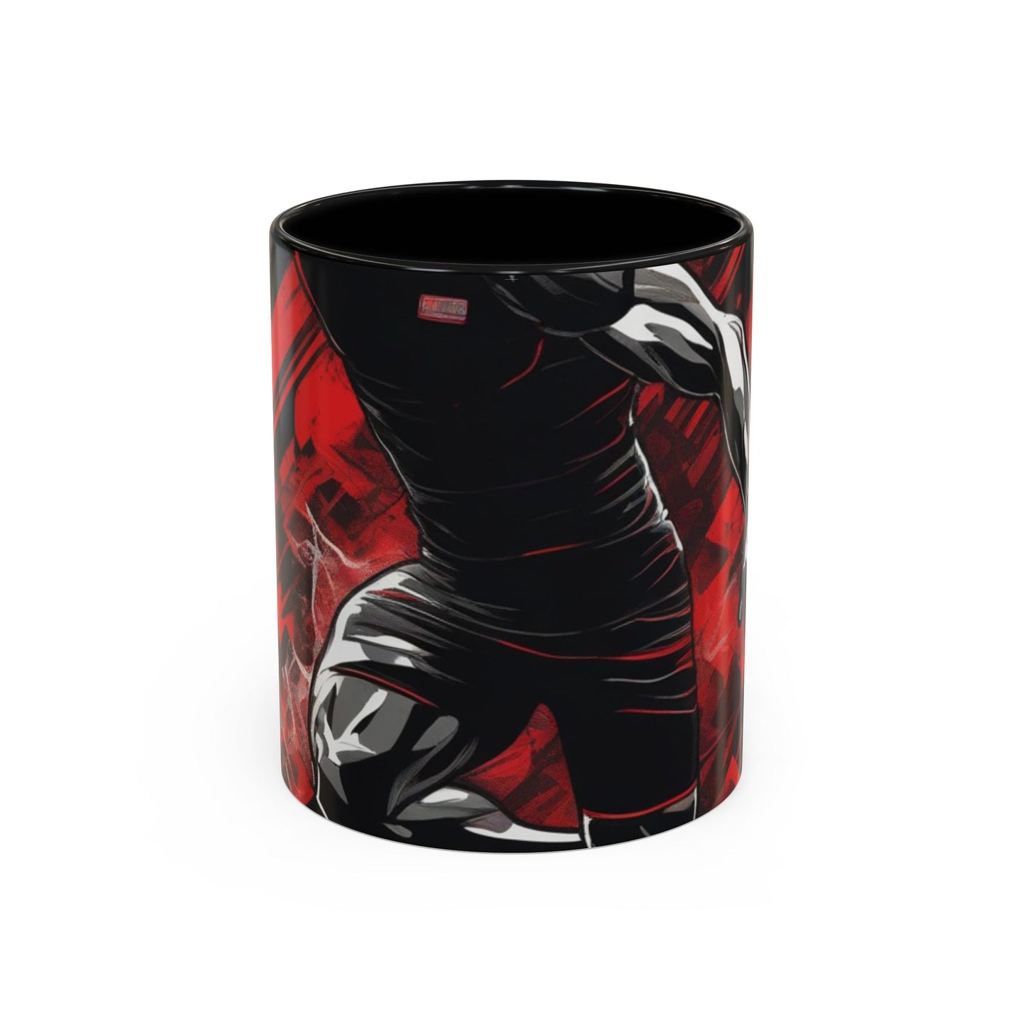 boostlete-field-day-scene-sprinter-glitch-badge-0284 — Accent Mug 11oz/15oz