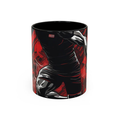 boostlete-field-day-scene-sprinter-glitch-badge-0284 — Accent Mug 11oz/15oz