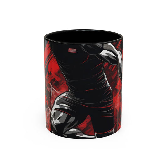 boostlete-field-day-scene-sprinter-glitch-badge-0284 — Accent Mug 11oz/15oz