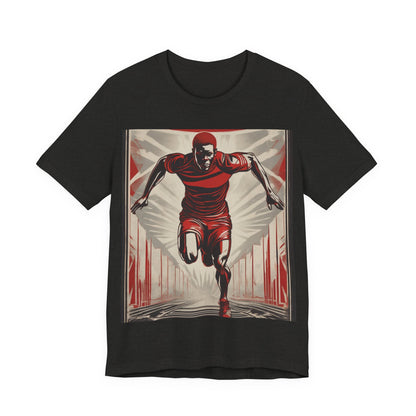 boostlete-am-crew-scene-sprinter-outline-athletic-0228 — Unisex Jersey Short Sleeve (B+C 3001)