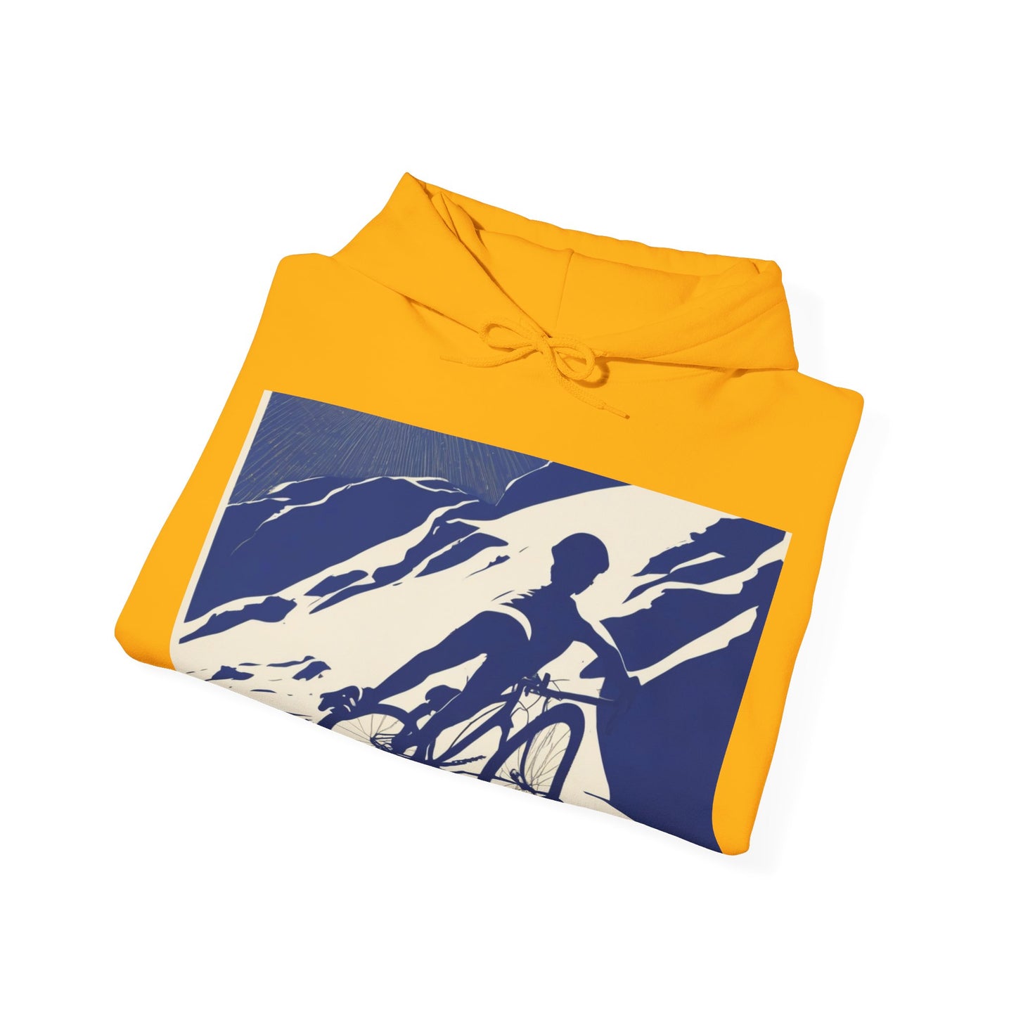 boostlete-am-crew-scene-cyclist-offset-bold-0008 — Unisex Heavy Blend Hooded Sweatshirt (Gildan)