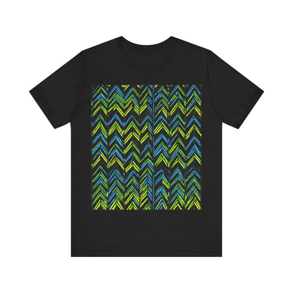 boostlete-mile-by-mile-pattern-chevron-monoline-0051 — Unisex Jersey Short Sleeve (B+C 3001)