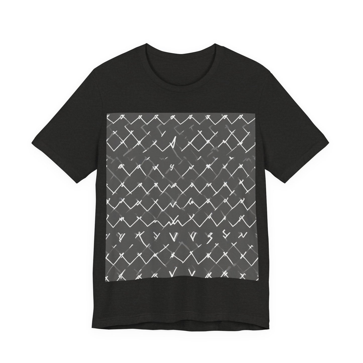 boostlete-am-crew-pattern-ekg-bold-0047 — Unisex Jersey Short Sleeve (B+C 3001)
