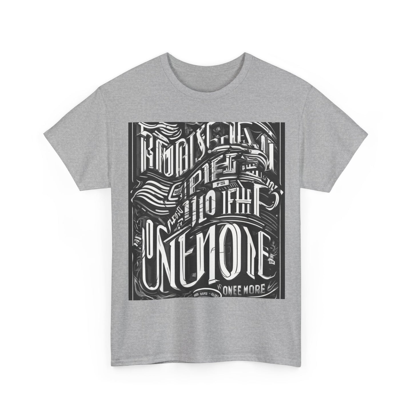 boostlete-mile-by-mile-type-one-more-split-line-art-0001 — Unisex Heavy Cotton Tee (Gildan 5000)