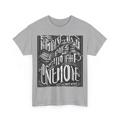 boostlete-mile-by-mile-type-one-more-split-line-art-0001 — Unisex Heavy Cotton Tee (Gildan 5000)