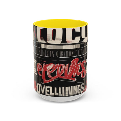 boostlete-mile-by-mile-type-focus-over-feelings-split-retro-0841 — Accent Mug 11/15oz
