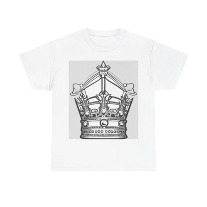 boostlete-quiet-power-icon-crown-outline-badge-0130 — Unisex Heavy Cotton Tee (Gildan 5000)