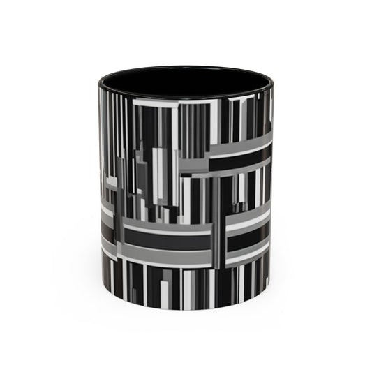 boostlete-recovery-progress-pattern-barcode-isometric-1023 — Accent Mug 11/15oz