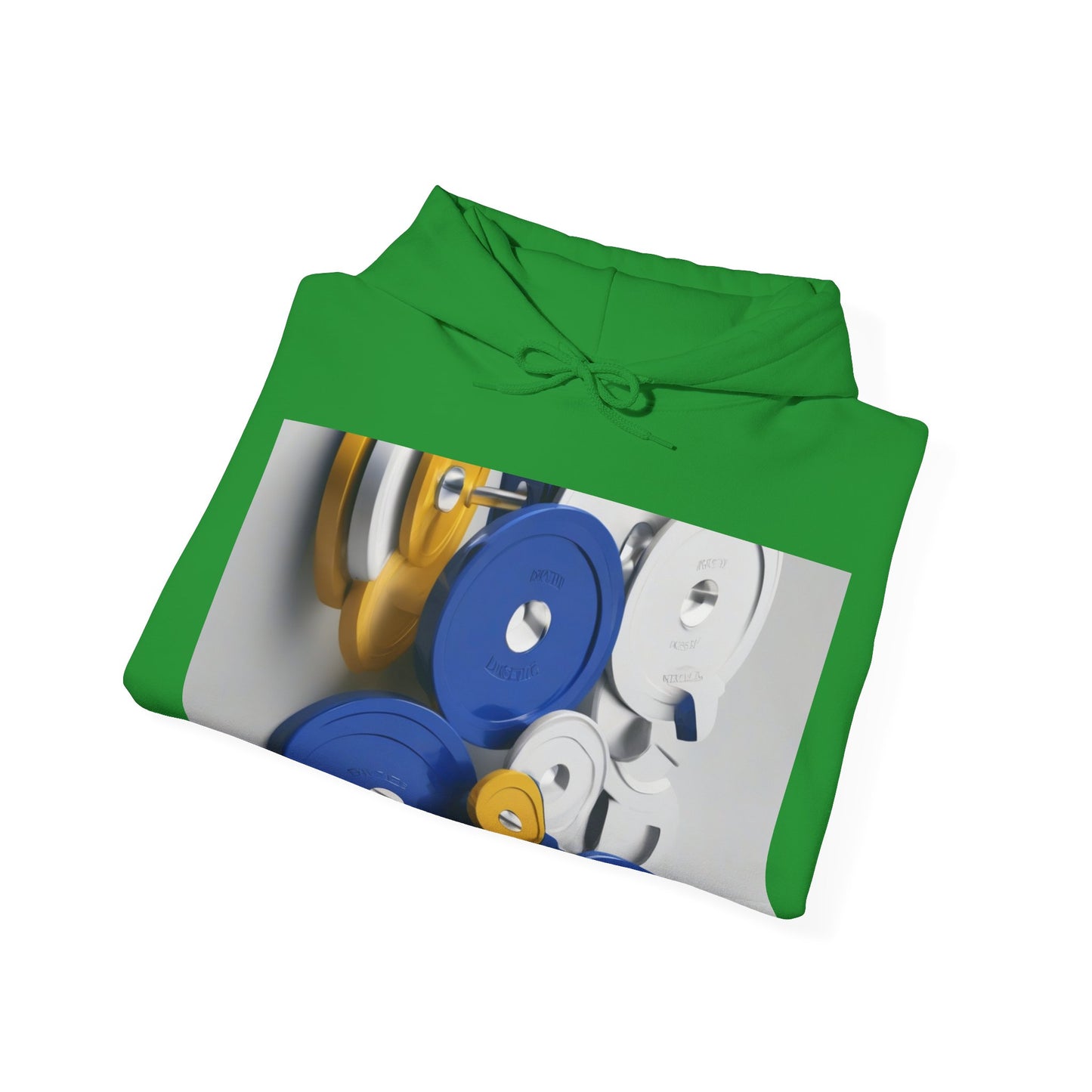 boostlete-field-day-icon-barbell-offset-geometric-0150 — Unisex Heavy Blend Hooded Sweatshirt (Gildan)