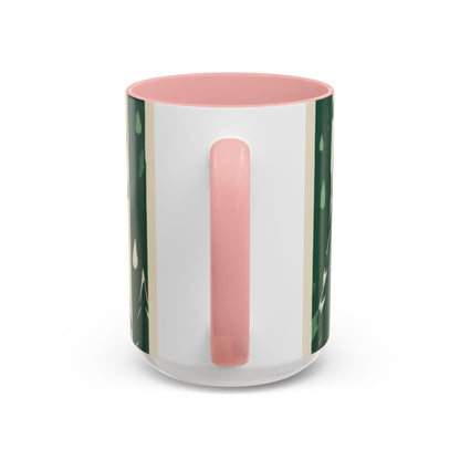 boostlete-quiet-power-icon-water-glitch-retro-0186 — Accent Mug 11oz/15oz