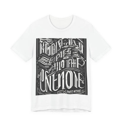 boostlete-mile-by-mile-type-one-more-split-line-art-0001 — Unisex Jersey Short Sleeve (B+C 3001)