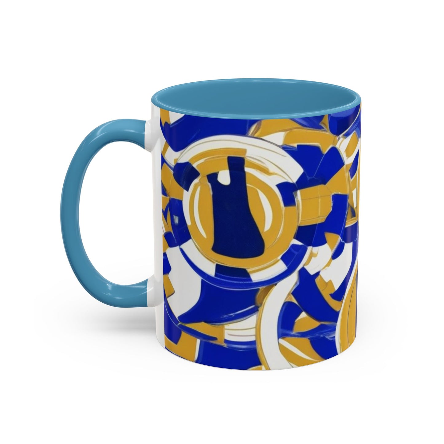 boostlete-field-day-icon-barbell-grainy-line-art-0906 — Accent Mug 11/15oz