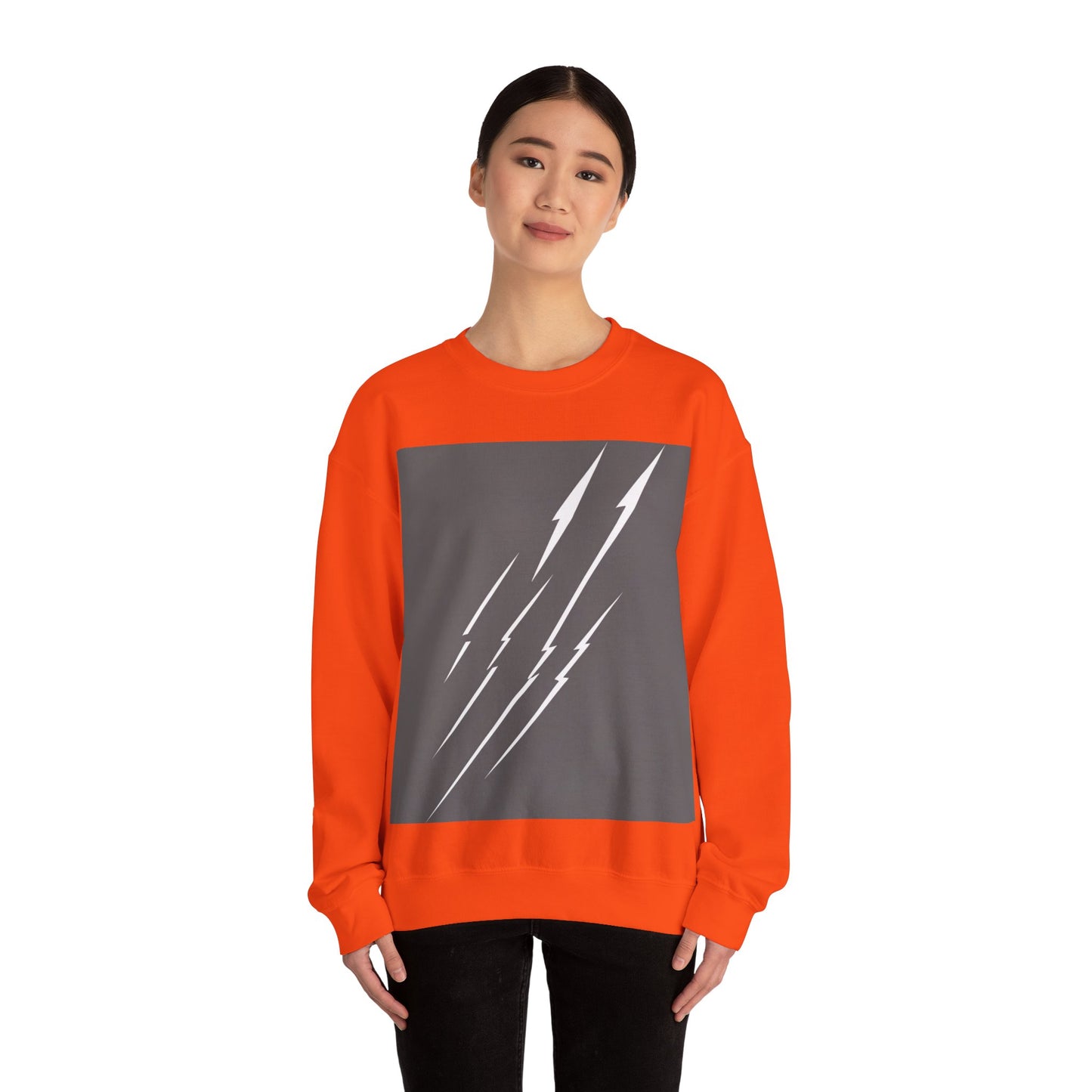 boostlete-boost-mode-icon-lightning-soft-industrial-0446 — Unisex Heavy Blend Crewneck (G18000)