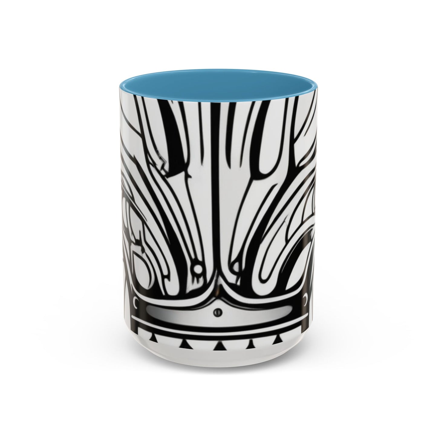 boostlete-boost-mode-icon-crown-offset-line-art-0190 — Accent Mug 11oz/15oz
