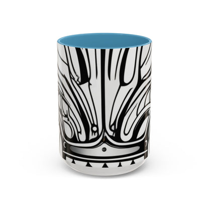 boostlete-boost-mode-icon-crown-offset-line-art-0190 — Accent Mug 11oz/15oz