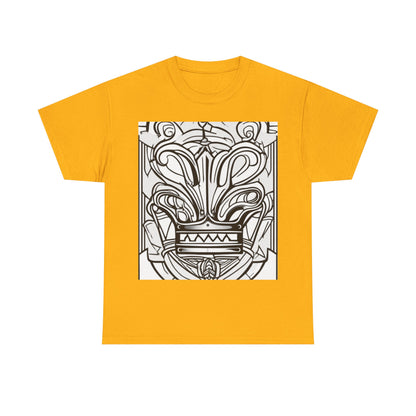 boostlete-boost-mode-icon-crown-offset-line-art-0190 — Unisex Heavy Cotton Tee (Gildan 5000)