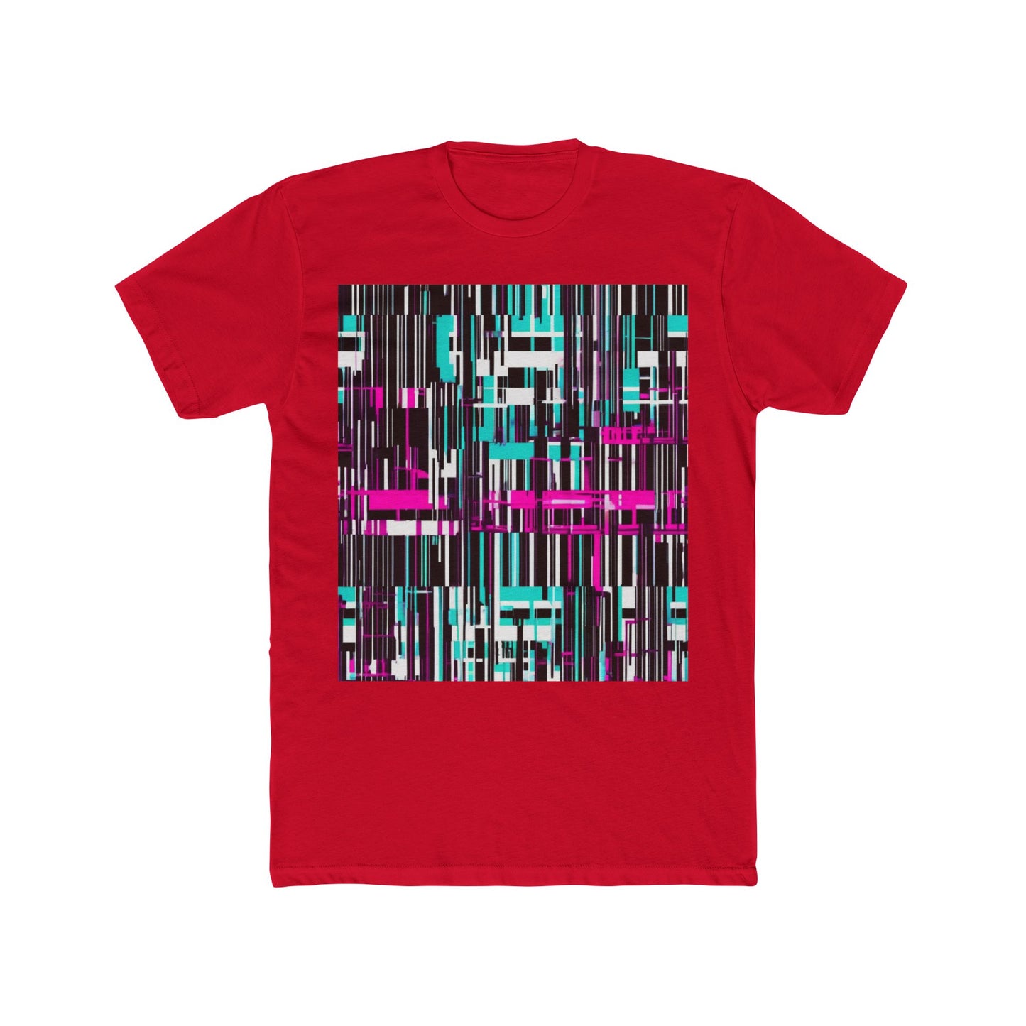 boostlete-am-crew-pattern-barcode-bold-0023 — Unisex Cotton Crew Tee (NL 3600)