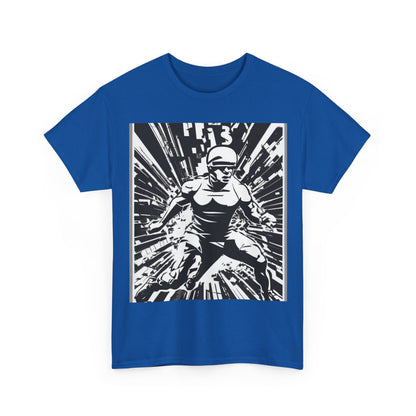 boostlete-field-day-scene-sprinter-halftone-bold-0148 — Unisex Heavy Cotton Tee (Gildan 5000)