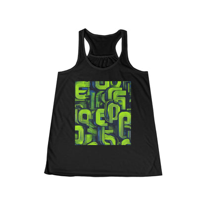 boostlete-boost-mode-type-progress-beats-perfect-vertical-engraved-0253 — Women's Flowy Racerback Tank (B+C 8800)
