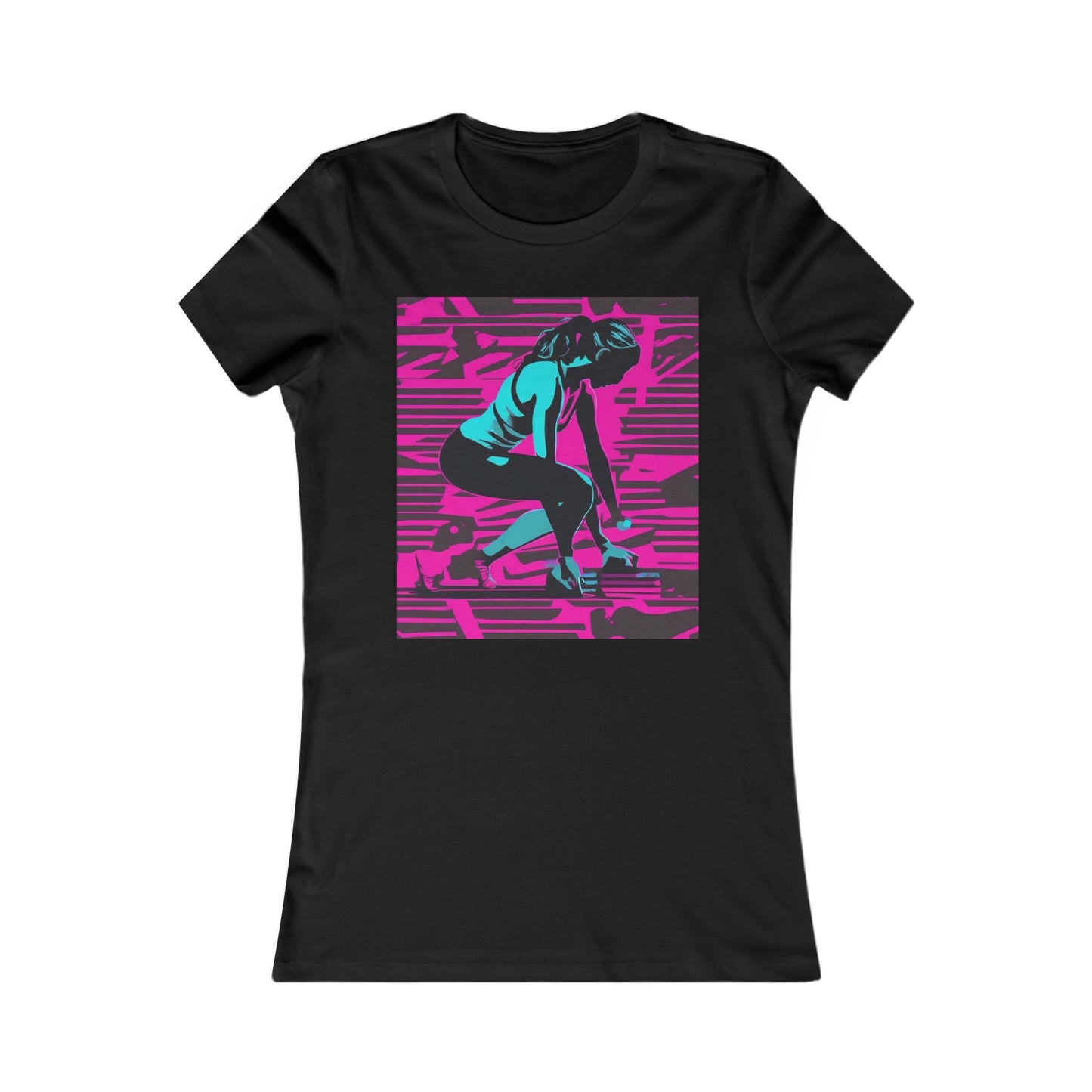 boostlete-headspace-scene-push-up-matte-modern-0260 — Women's Favorite Tee (B+C 6004)