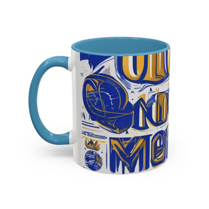 boostlete-am-crew-type-own-the-morning-outline-over-solid-vector-0429 — Accent Mug 11/15oz