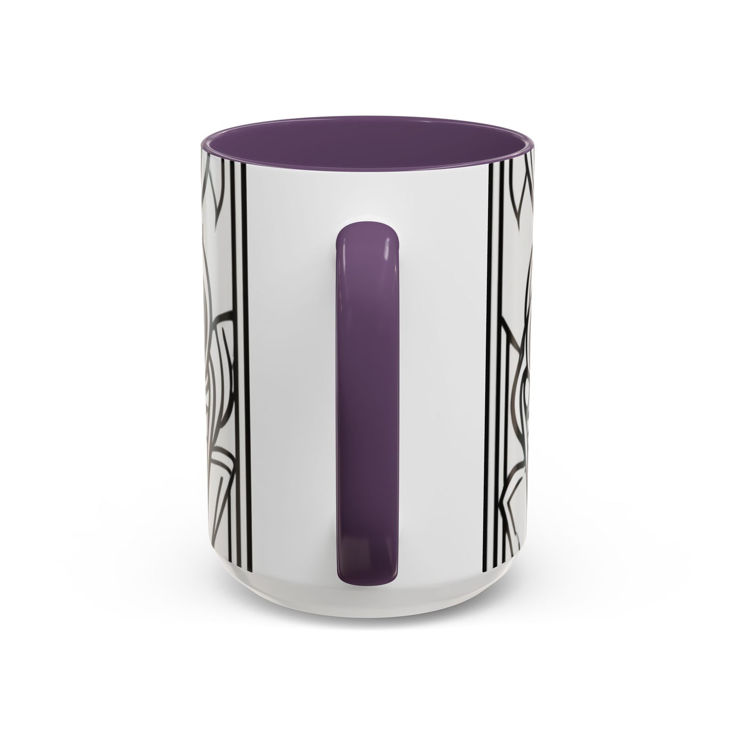 boostlete-boost-mode-icon-crown-offset-line-art-0190 — Accent Mug 11oz/15oz