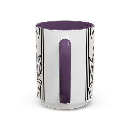 boostlete-boost-mode-icon-crown-offset-line-art-0190 — Accent Mug 11oz/15oz