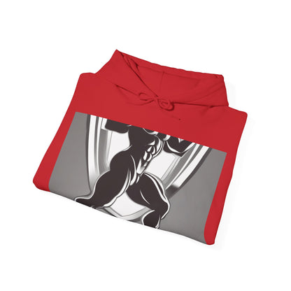 boostlete-mile-by-mile-scene-lunge-3d-athletic-0020 — Unisex Heavy Blend Hooded Sweatshirt (Gildan)