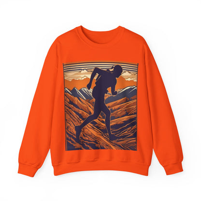 boostlete-iron-intent-scene-trail-3d-retro-0764 — Unisex Heavy Blend Crewneck (G18000)