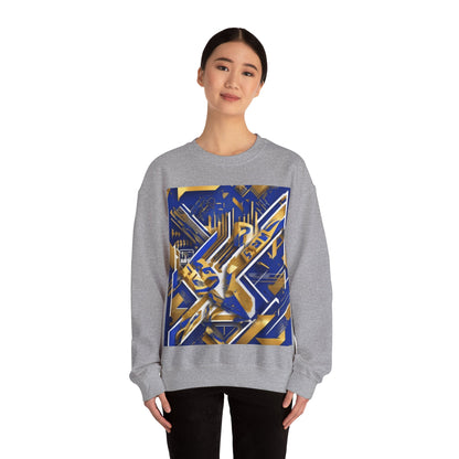 boostlete-am-crew-type-progress-beats-perfect-diagonal-modern-0209 — Unisex Heavy Blend Crewneck Sweatshirt (Gildan)